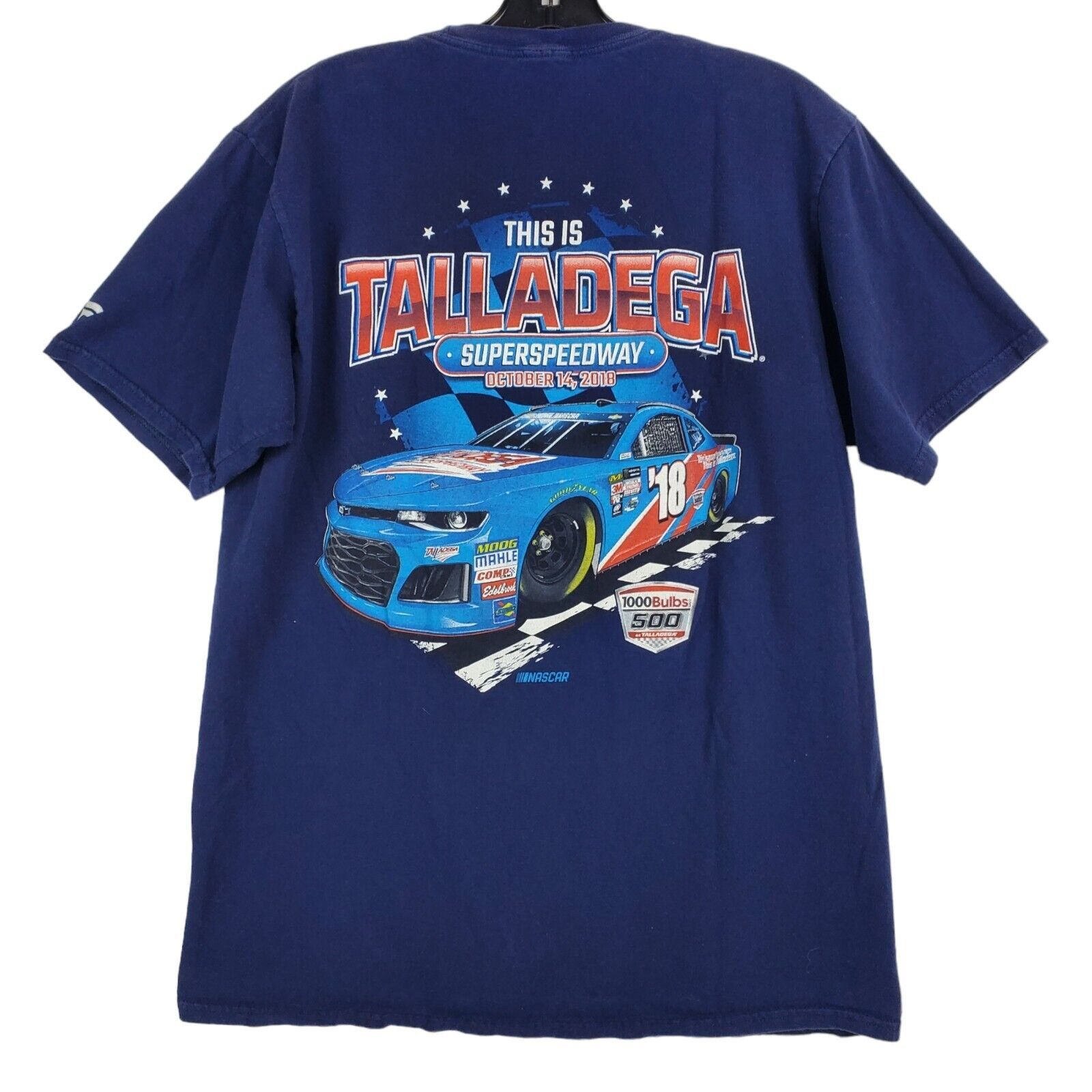 Talladega Speedway Shirt Adult Medium Blue Nascar October 14 2018 Fanatics